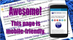 TN business website design must be mobile friendly.